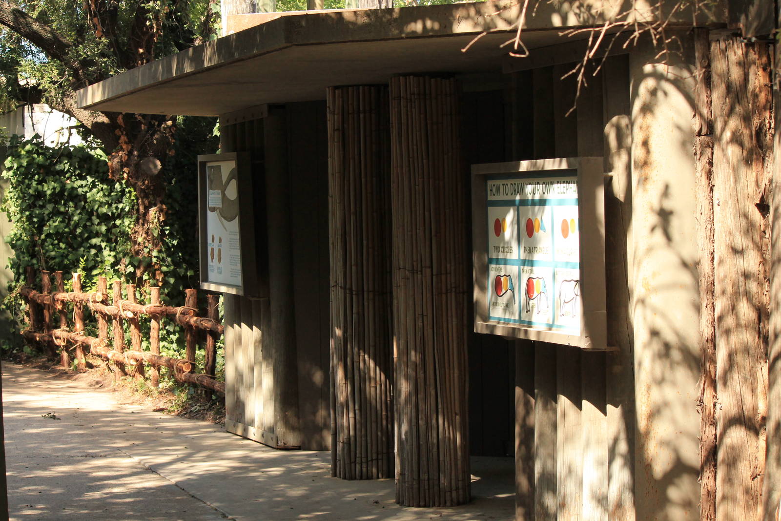 Old elephant display