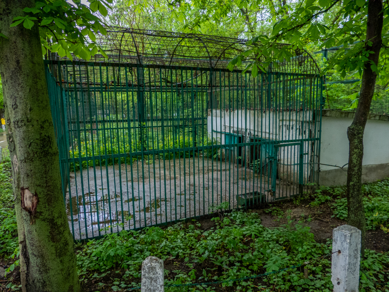 old enclosure of wolves