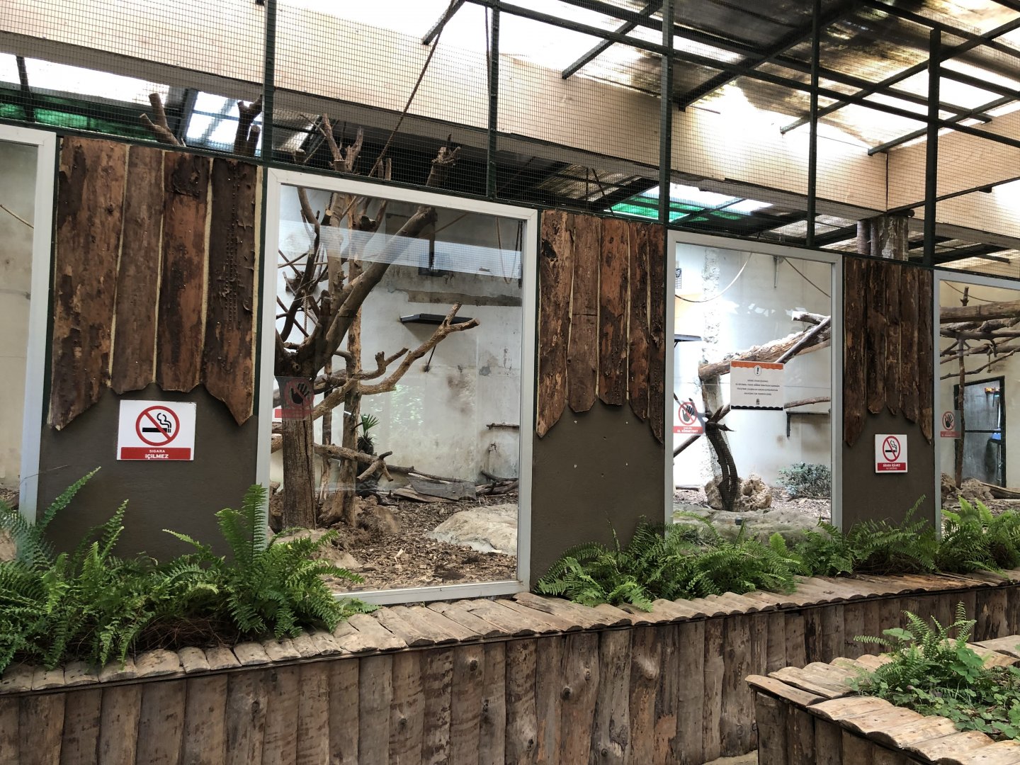 Old indoor capuchin exhibit