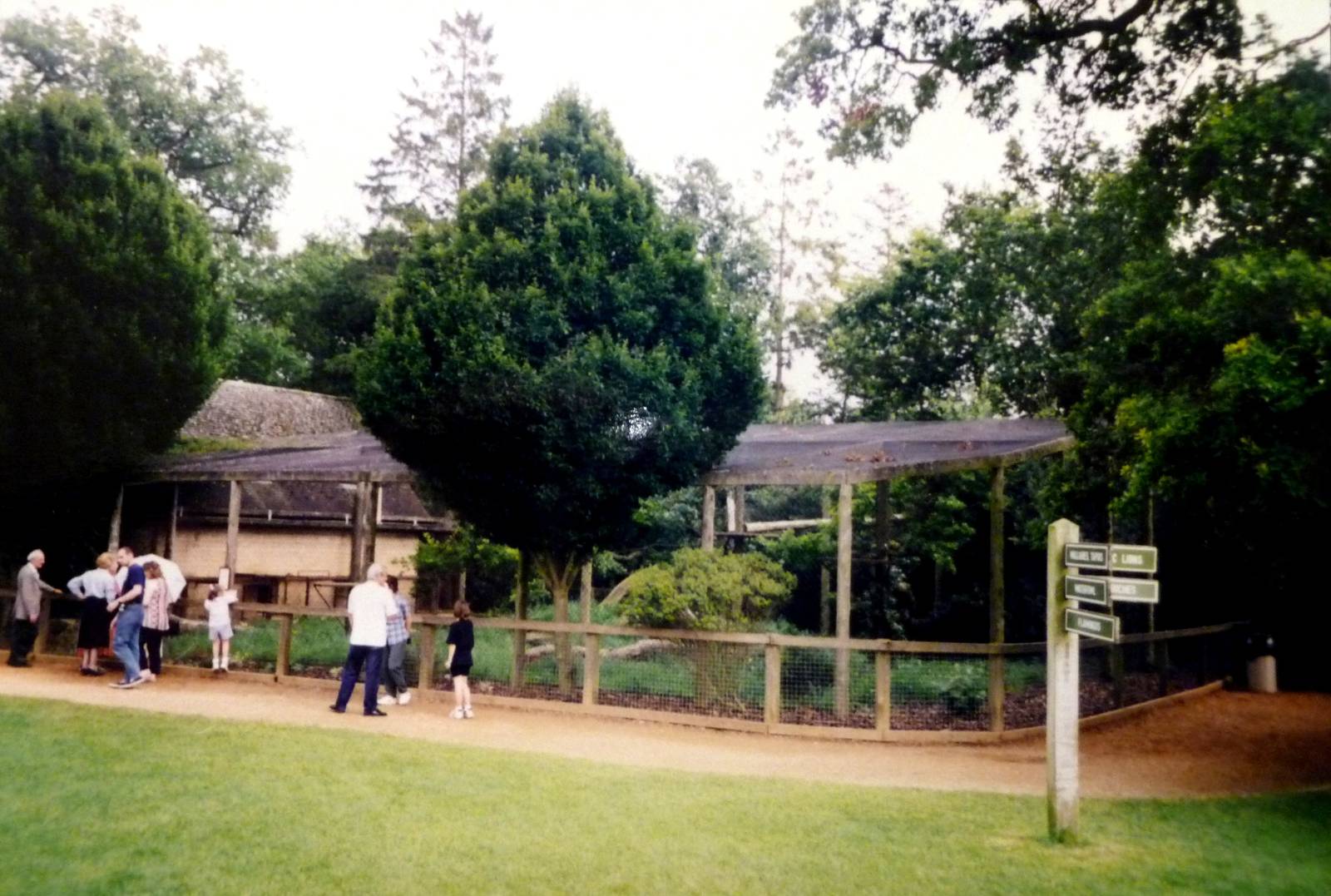 old Leopard cage at Cotswold Wildlife Park