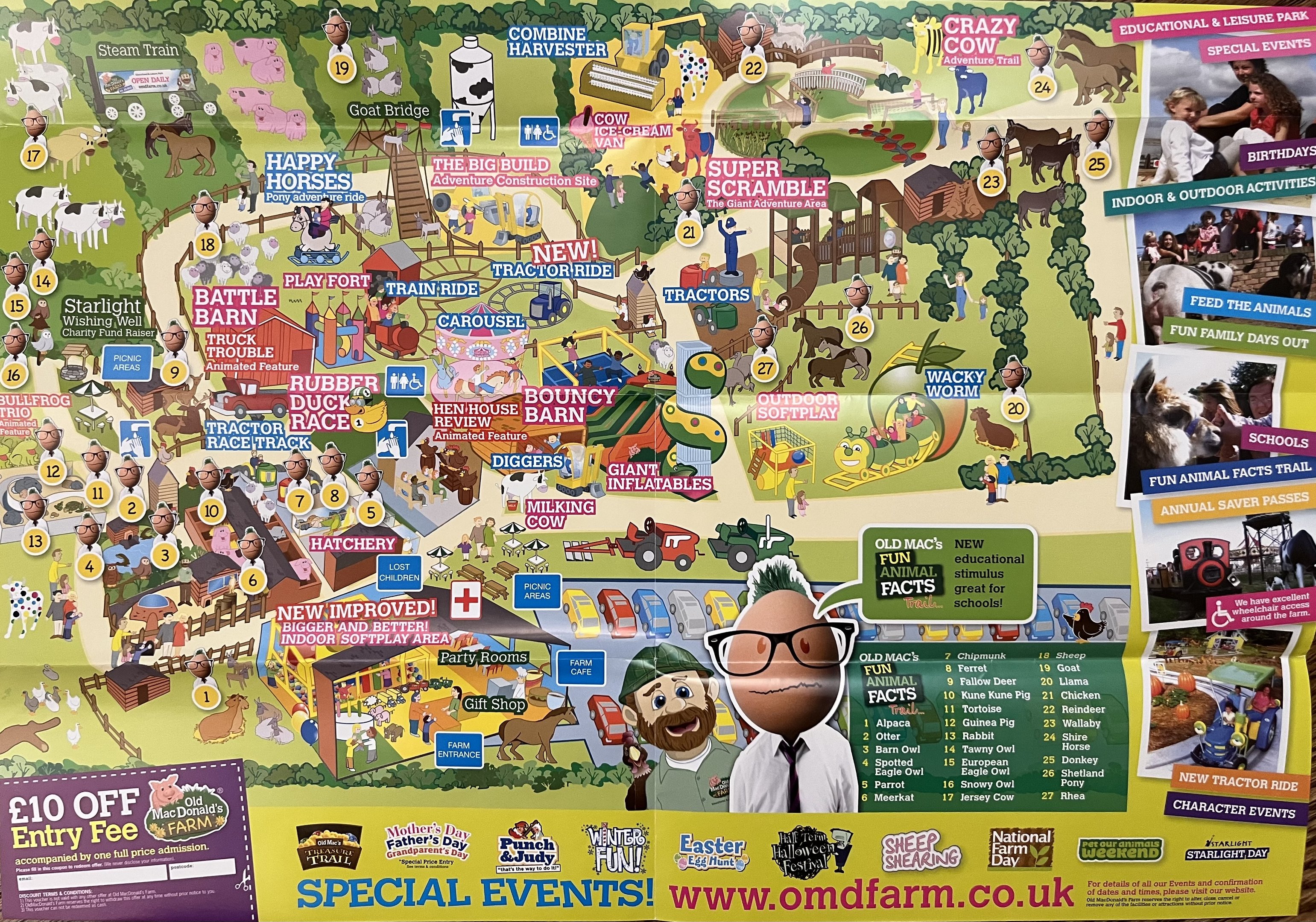 Old MacDonald’s Farm Map - 2012