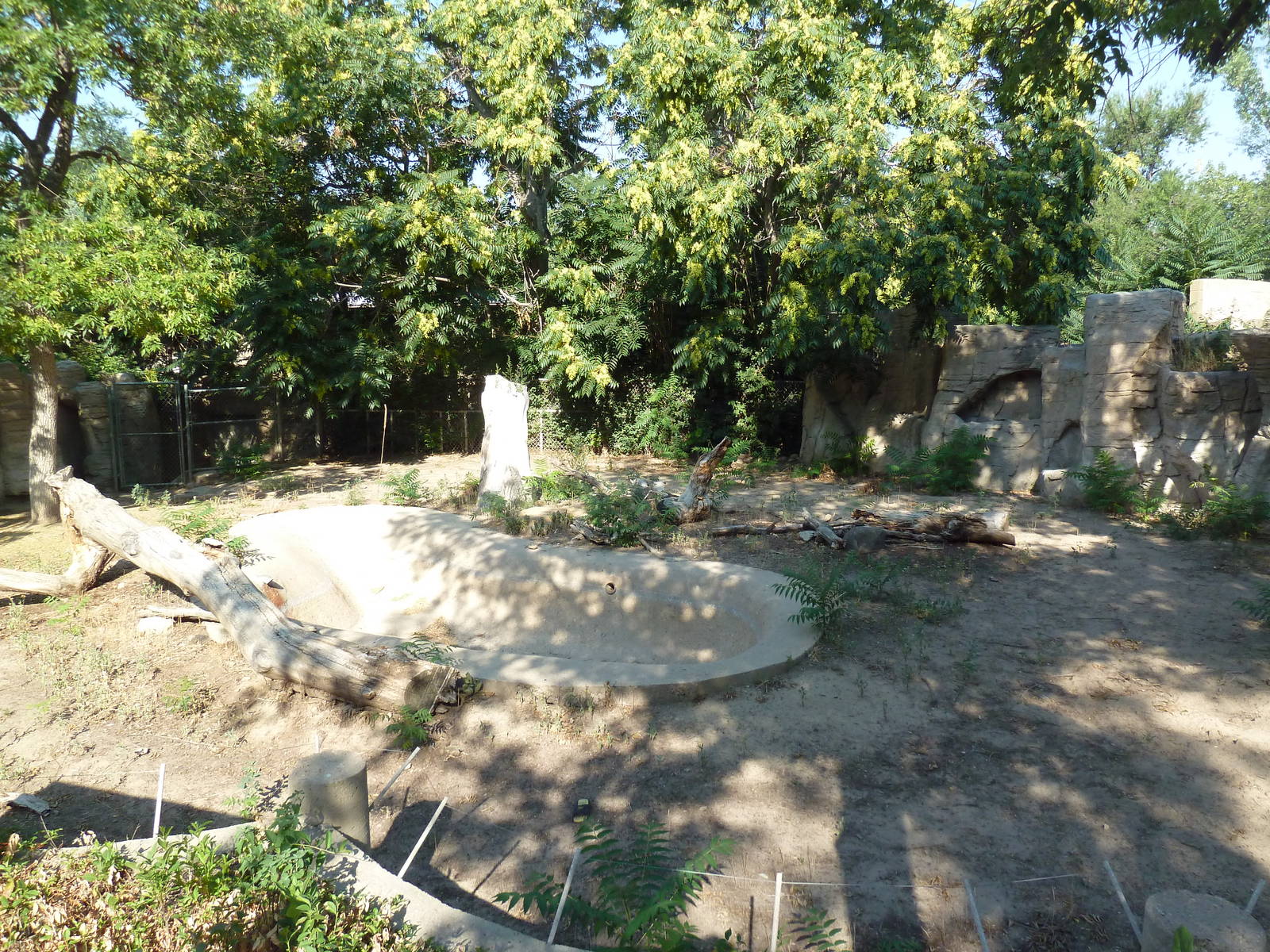 Old Malayan Tapir Exhibit - Future Black Rhino/Nile Hippo Exhibit
