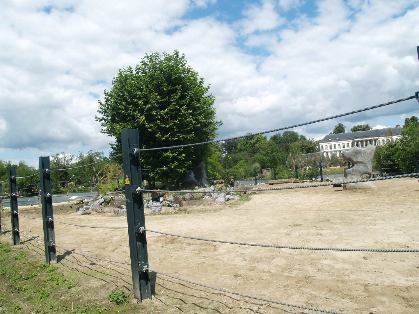 Old photo - Asian elephant paddock next to Mersus Emergo, 2012