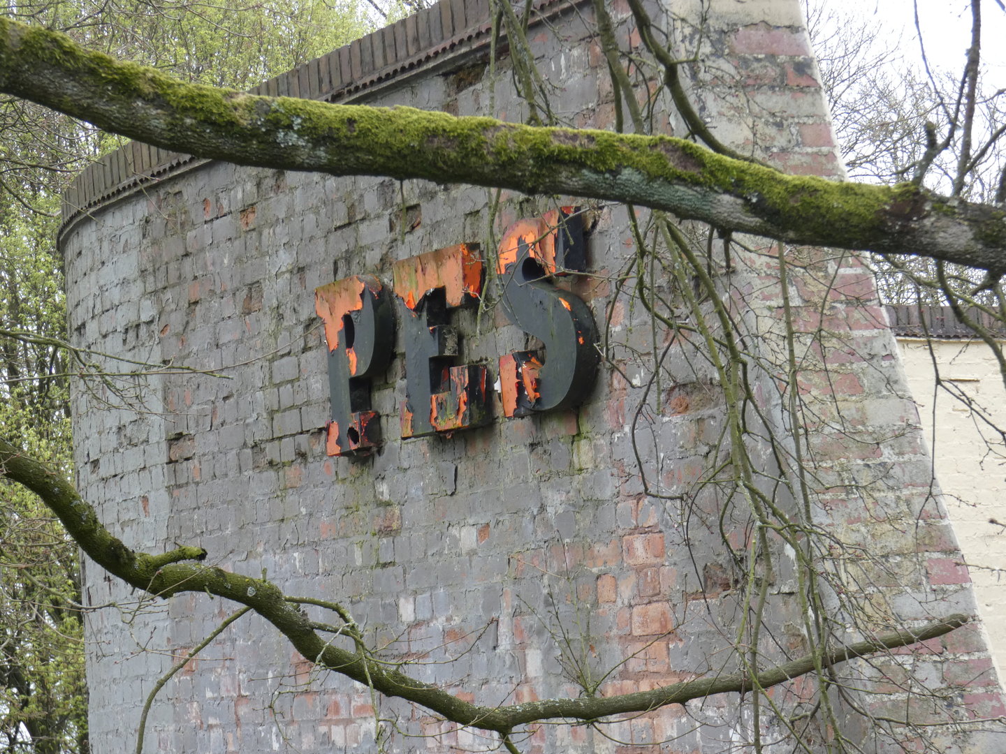 Old signange on Ape house