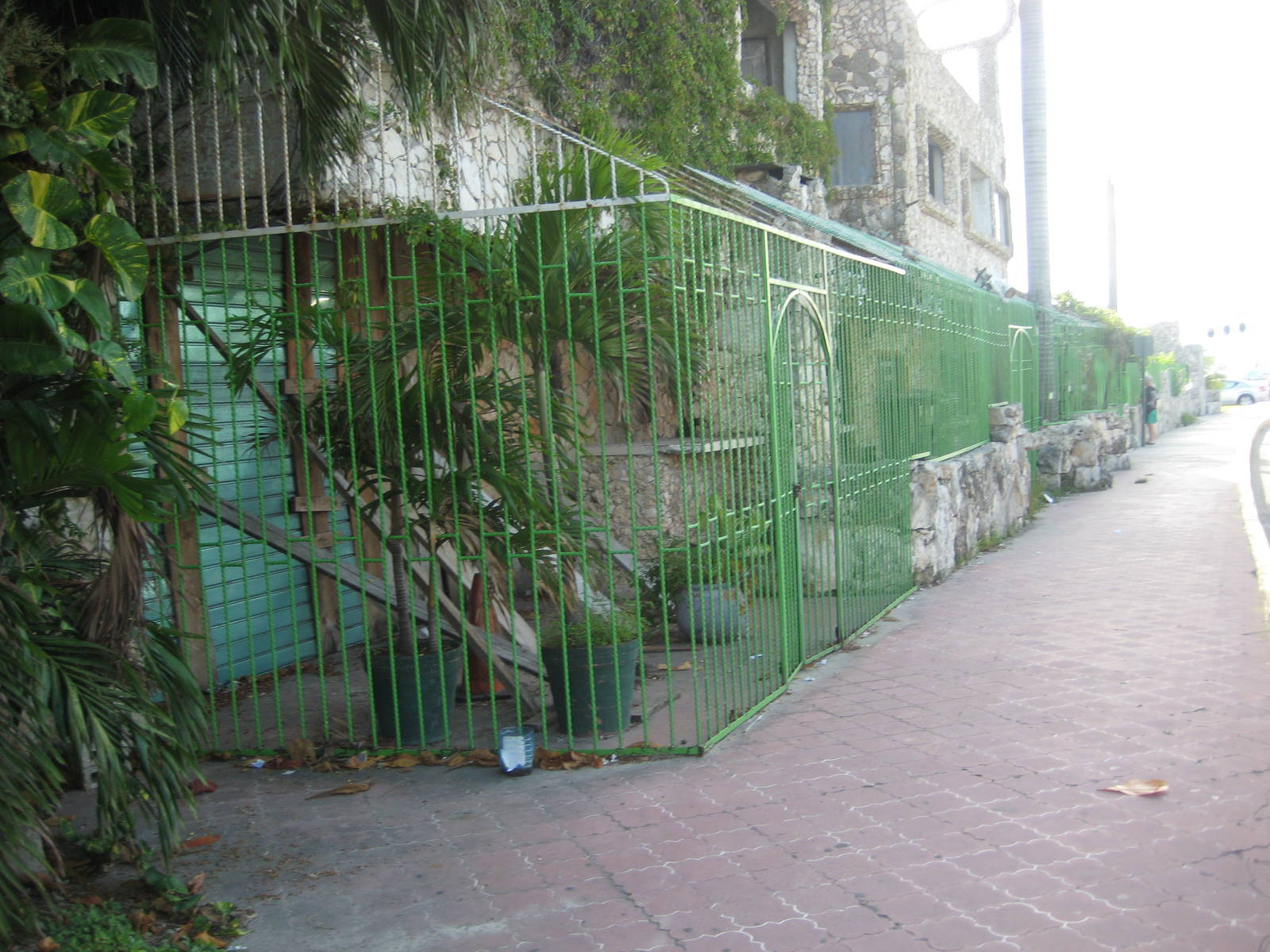 Old tiger cages along the main road!