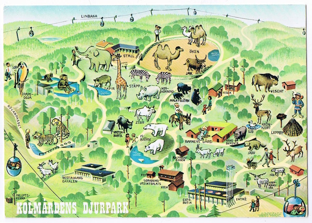 Old zoo map