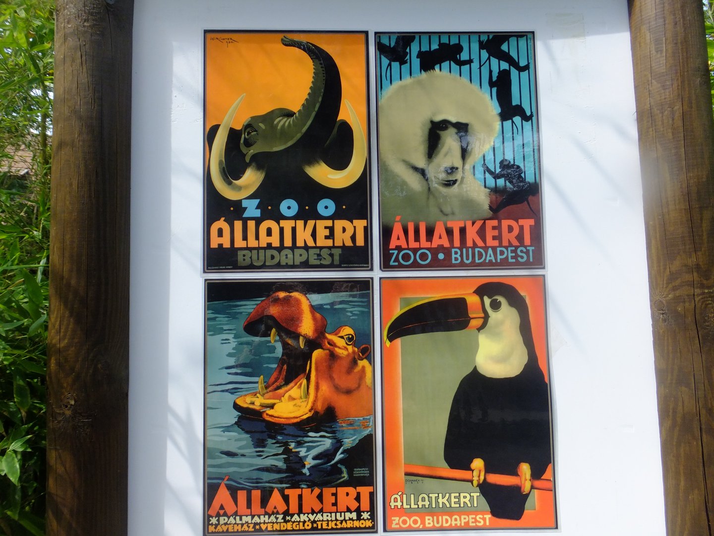 Old zoo posters