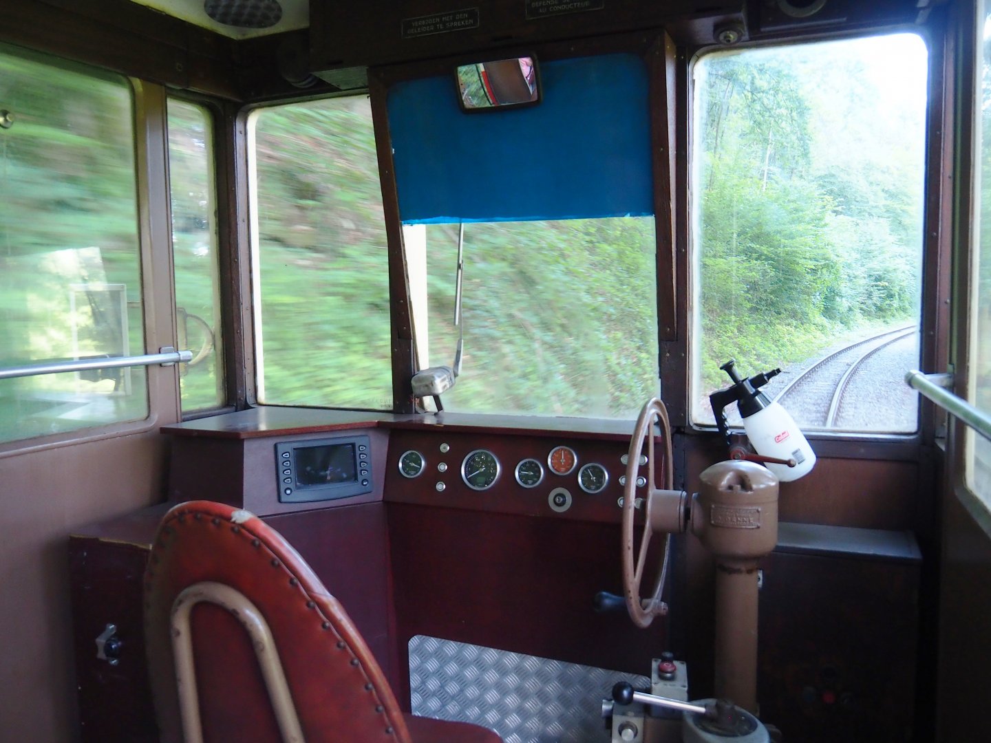 On board the tram traveling between entrance area and entrance and exits of wildlife park, 2021-08-15