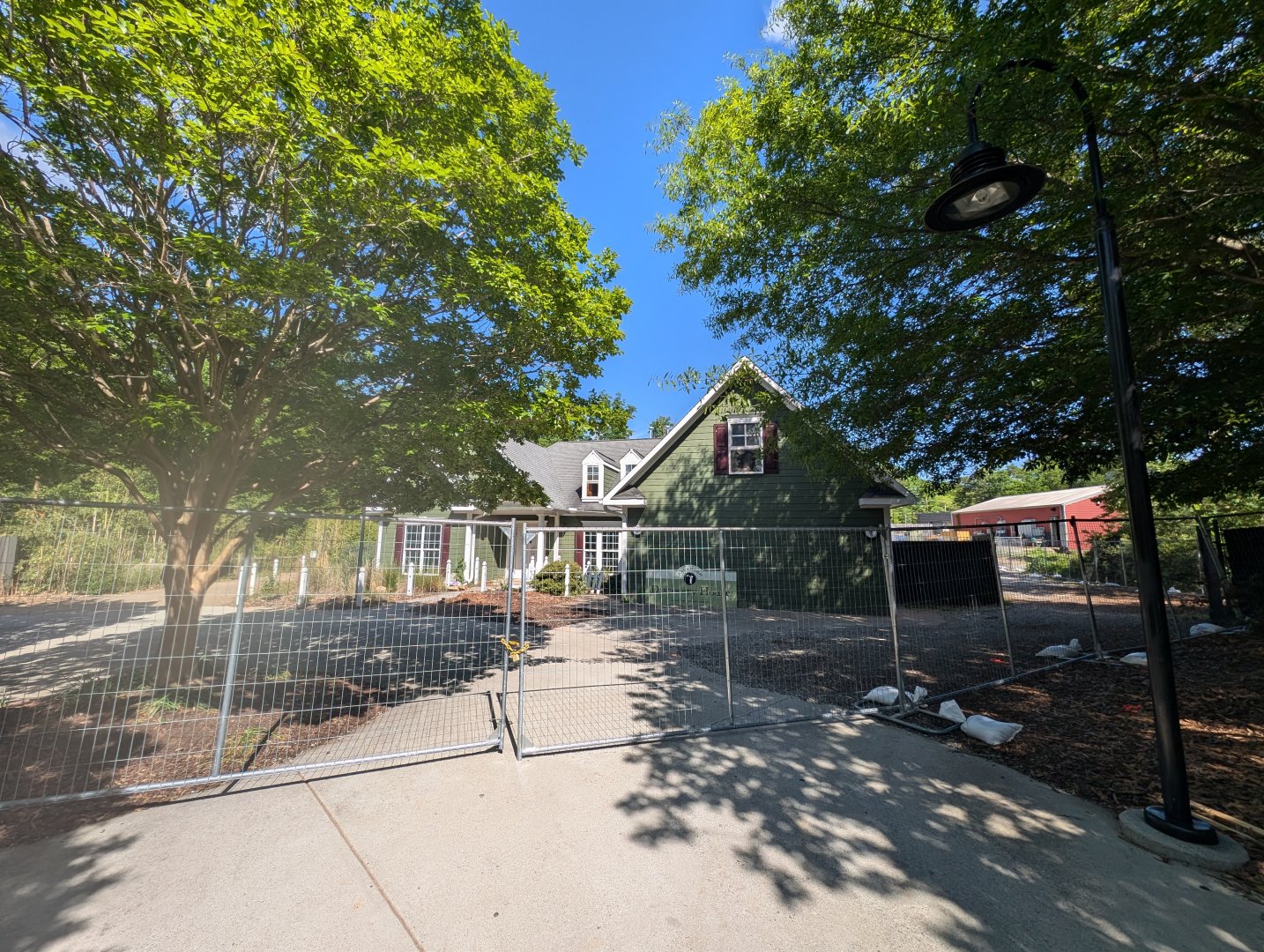 One final view of the Discovery House before its demolition