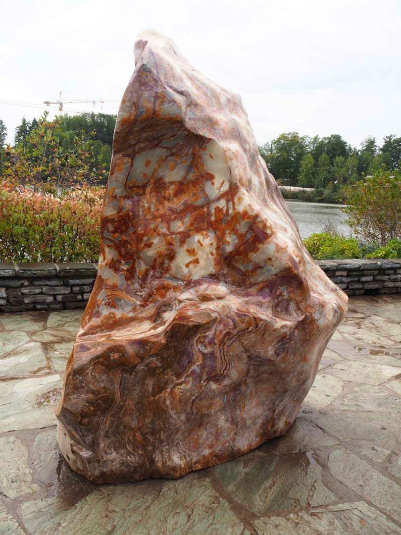 One of the huge mineral rocks used as park decoration, 2019-10-04