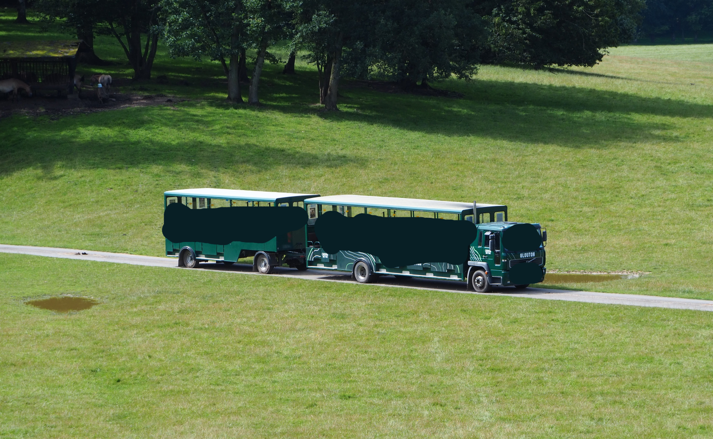 One of the Safari cars  of the wildlife park drive-through, 2021-08-15