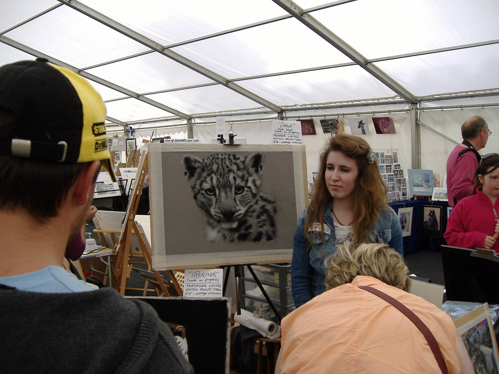 One of the snow leopard cubs at Marwell Wildlife in August 2011