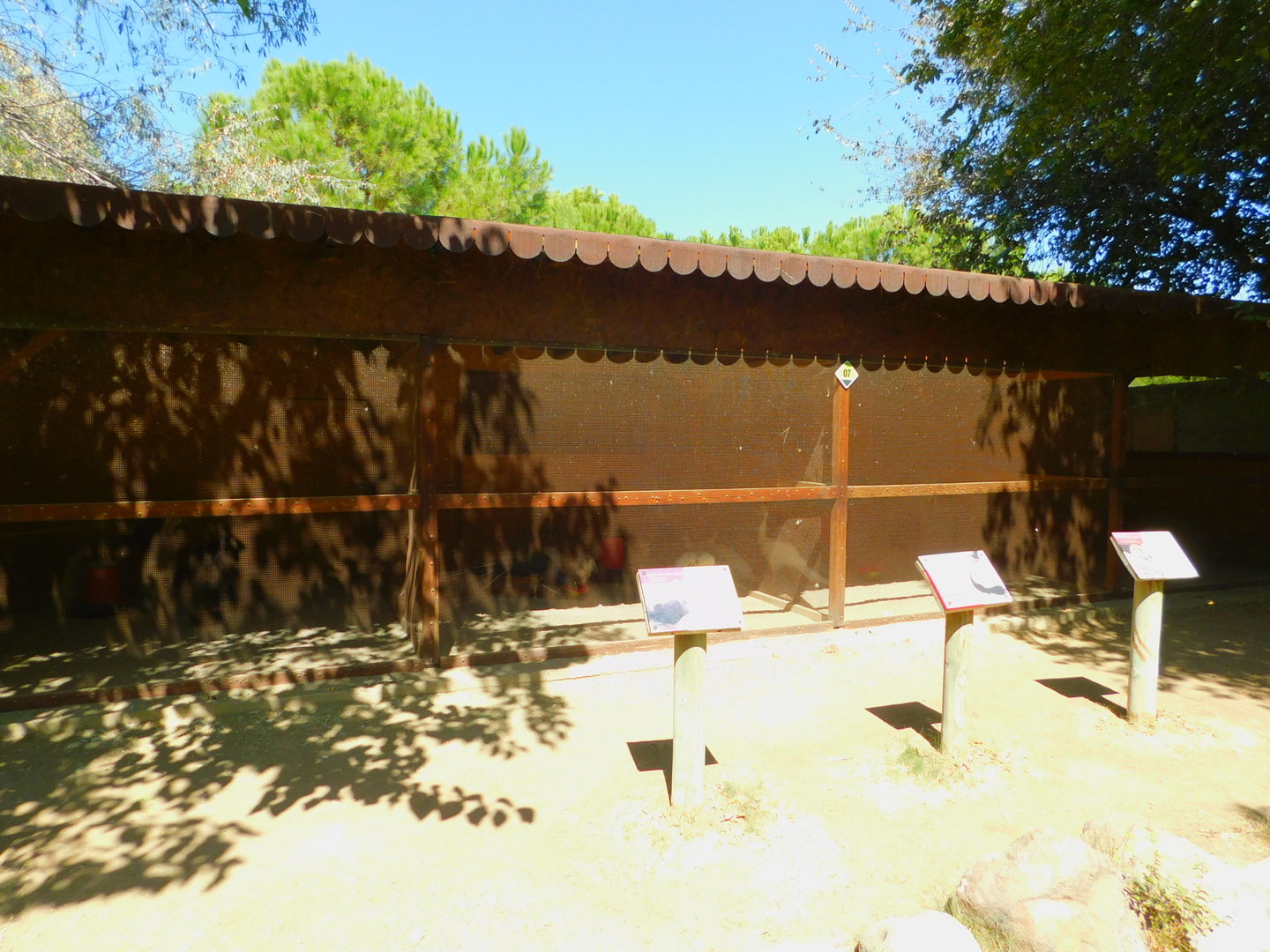 One of the three sets of pheasantries