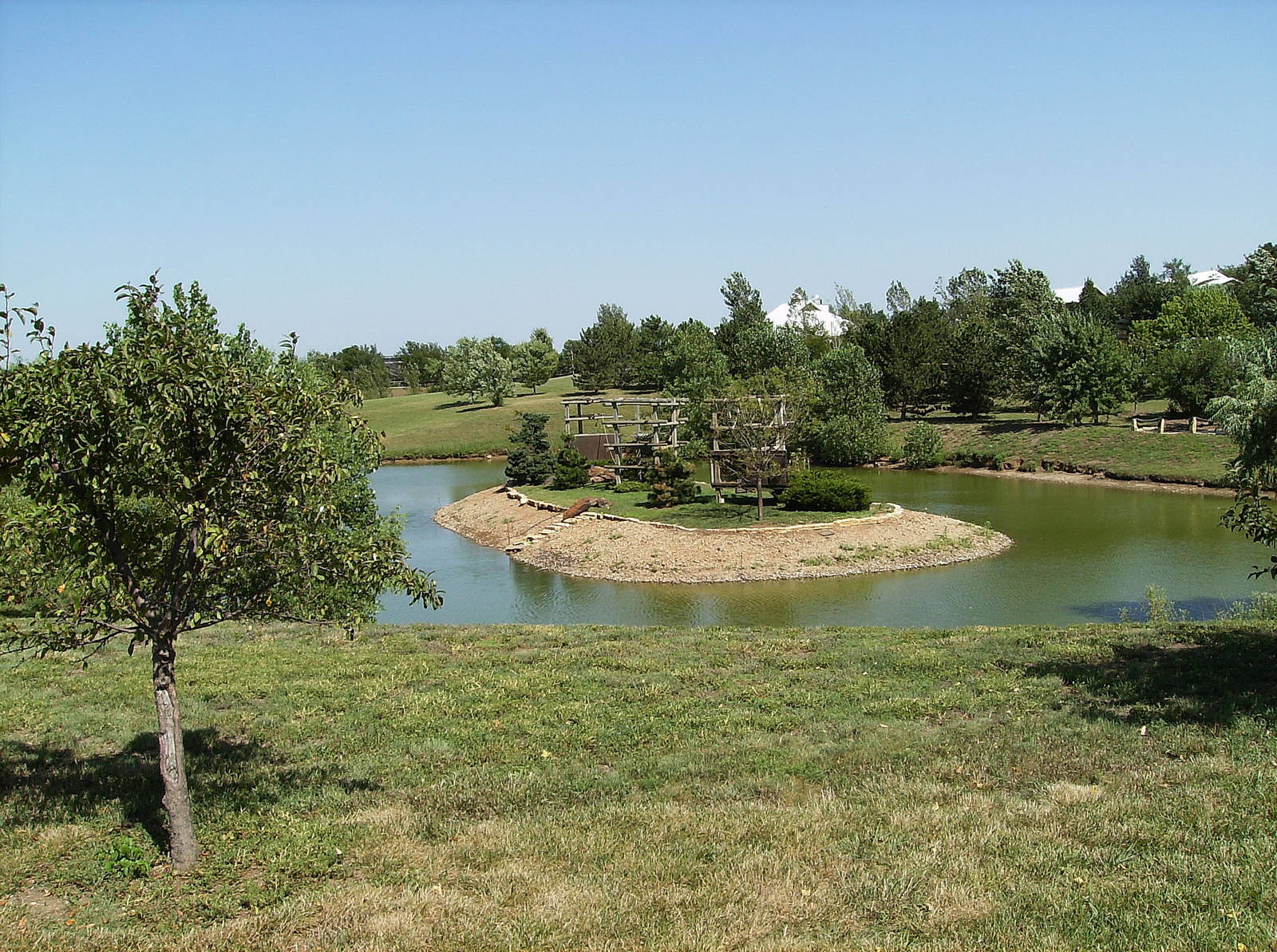 One of the various primate islands