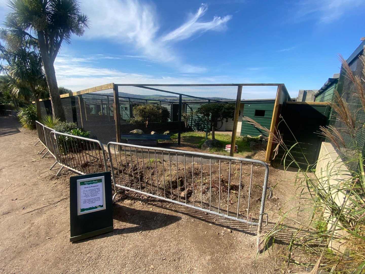 Ongoing aviary renovations 081023