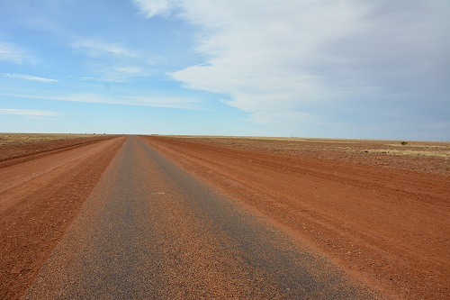 Open desert road....
