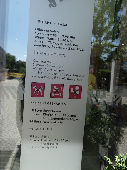 Opening times and the price list