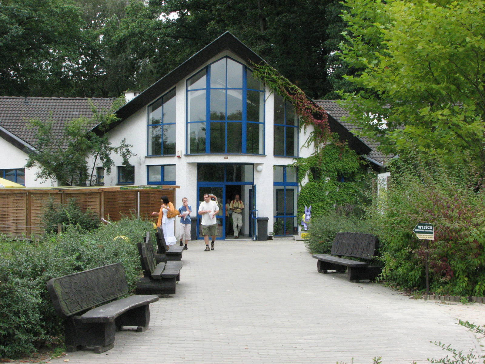 Opole Zoo 2008 - Main entrance seen from inside the zoo