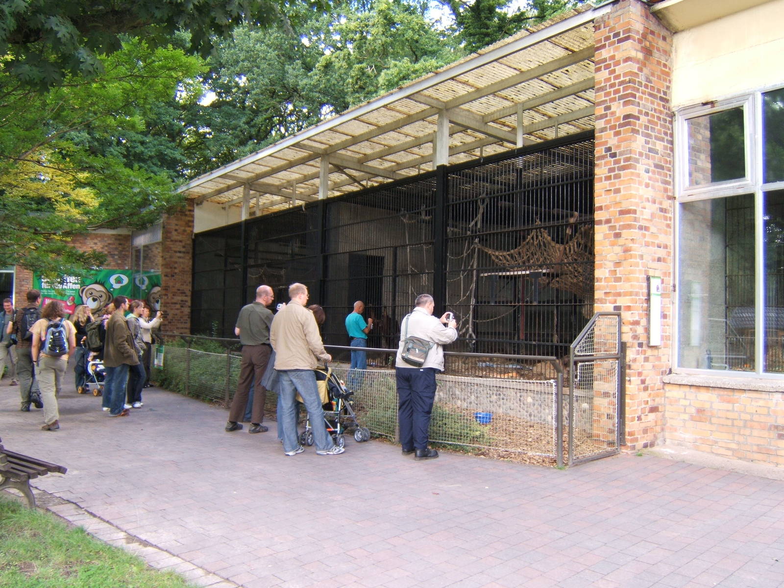 Orang enclosure and house