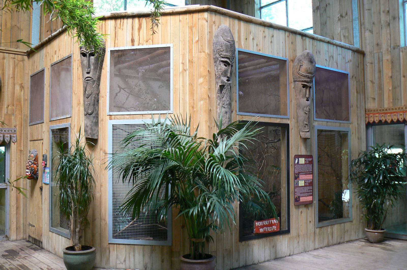 Orang-utan jungle - Bali mynah and crested wood partridge aviary