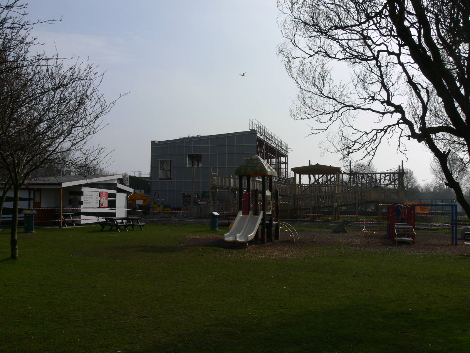 Orangutan construction at Blackpool Zoo, 30/03/14