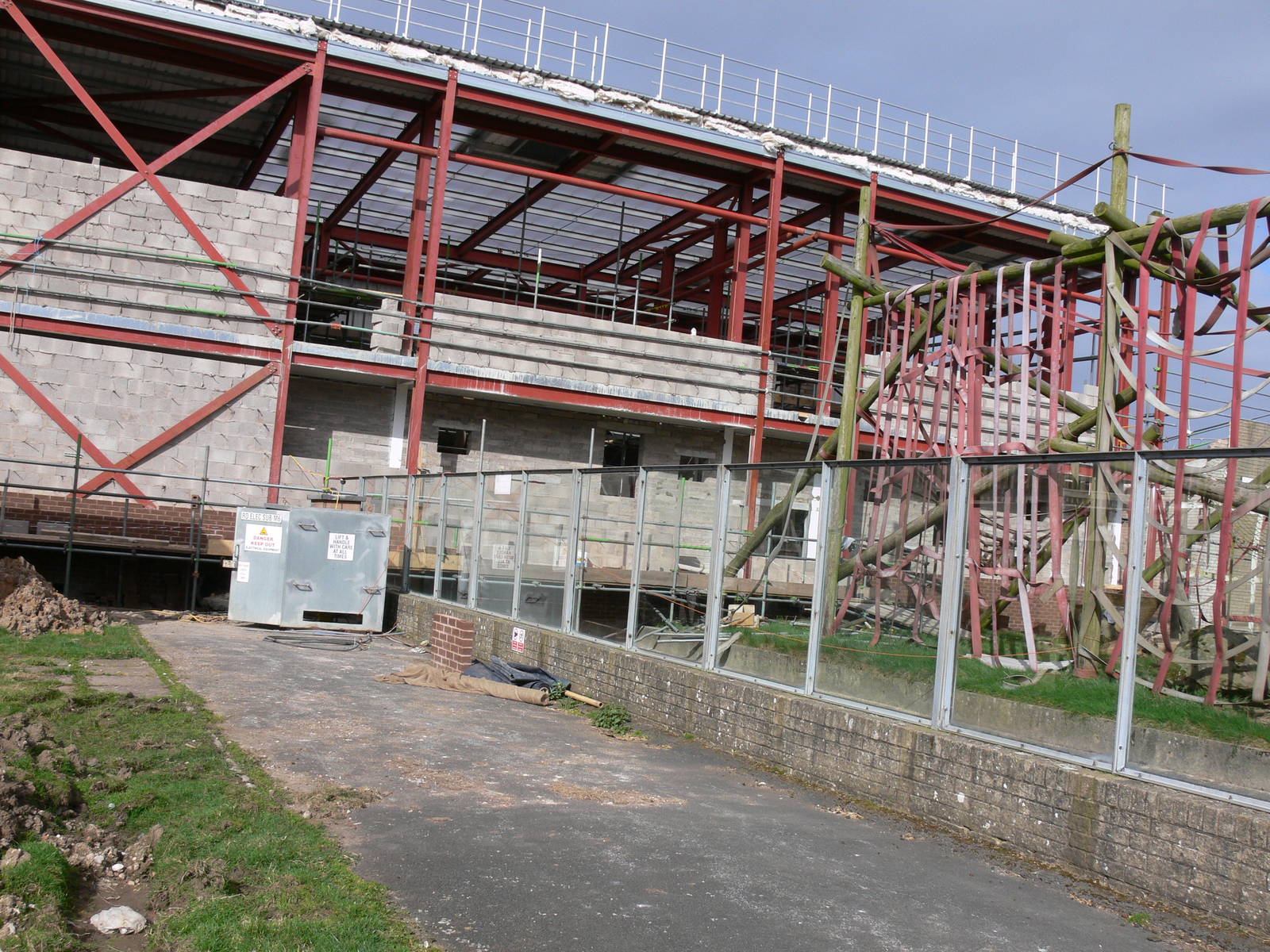 Orangutan Exhibit Construction at Blackpool Zoo, 13/04/14