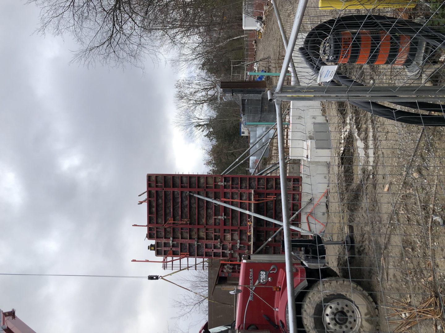 Orangutan exhibit under construction