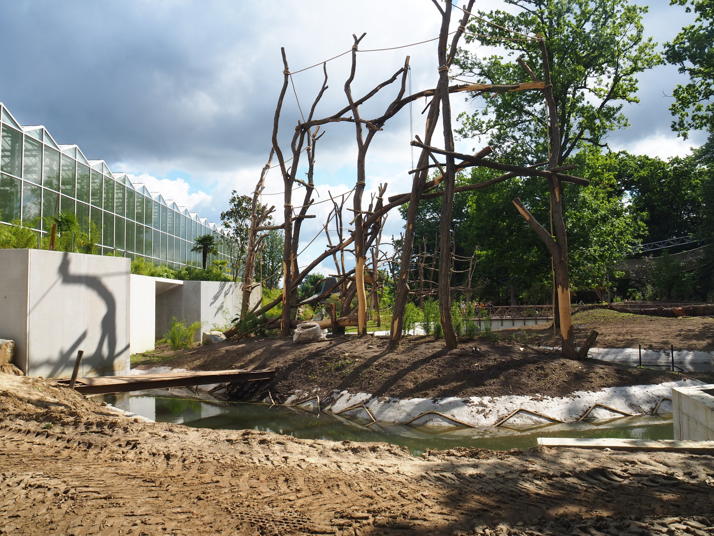 Orangutan project construction, Second larger island, 2022-05-28