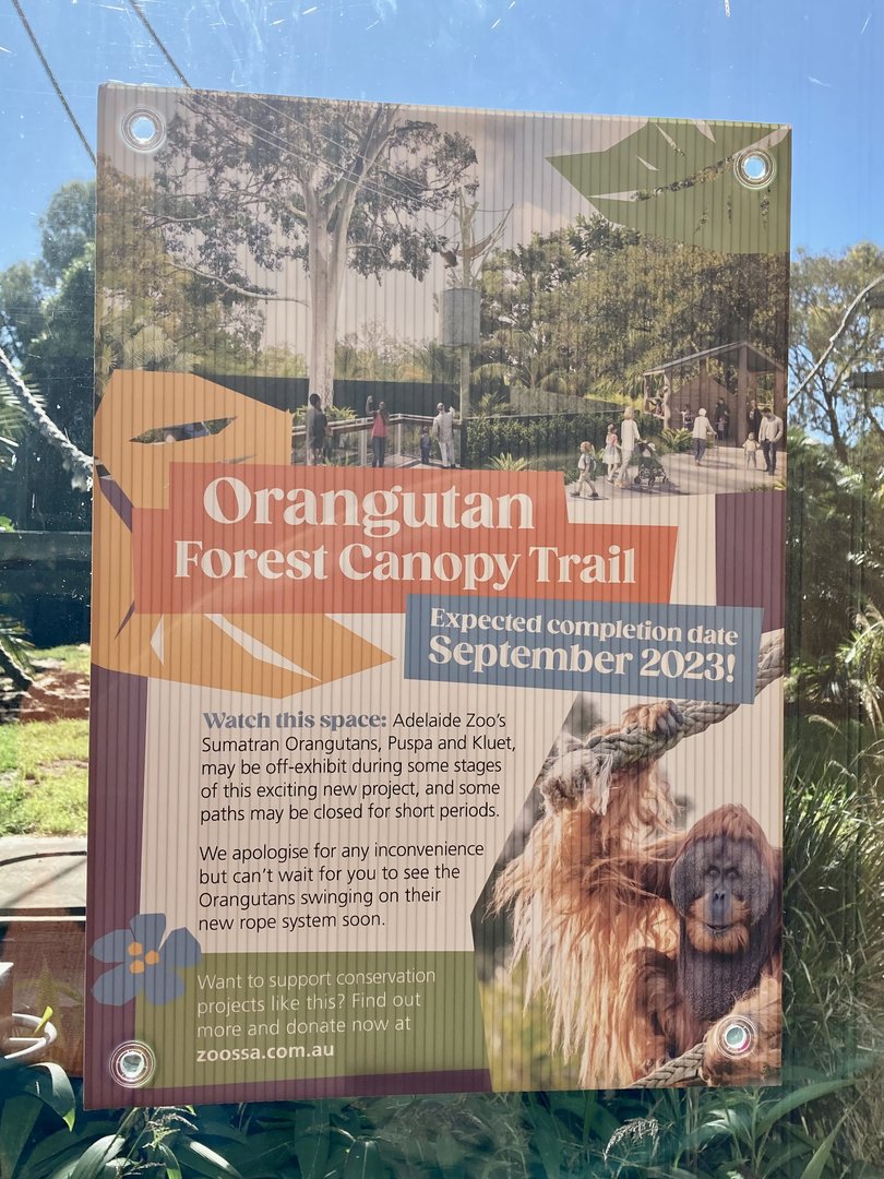 Orangutan Redevelopment Sign
