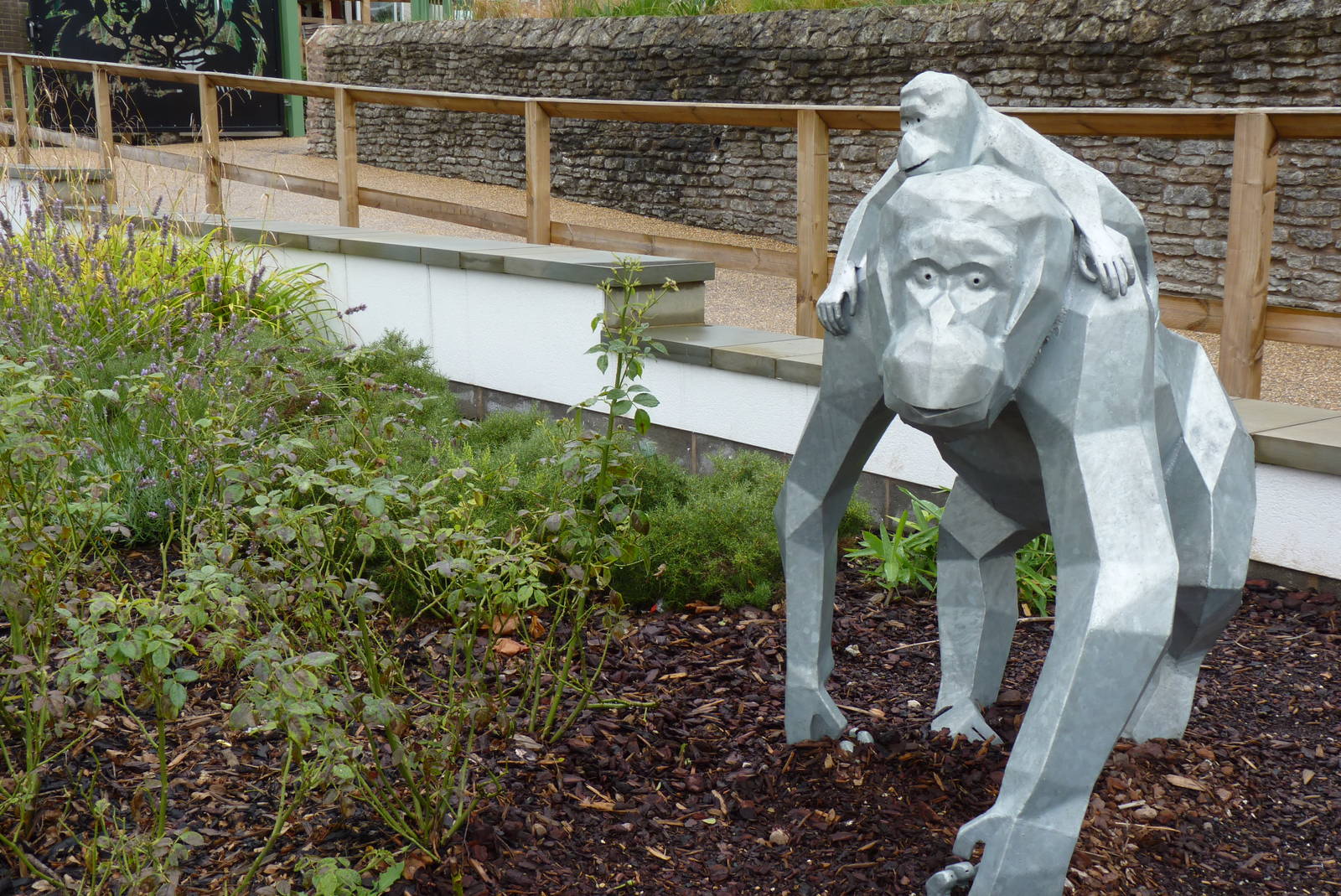 Orangutan statue at the entrance, September 2016