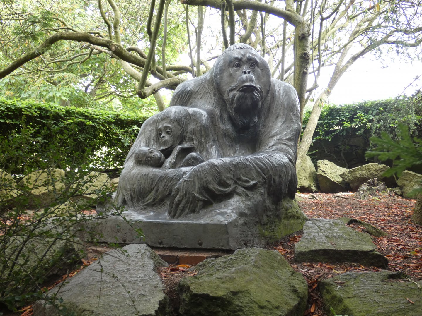 Orangutan statue