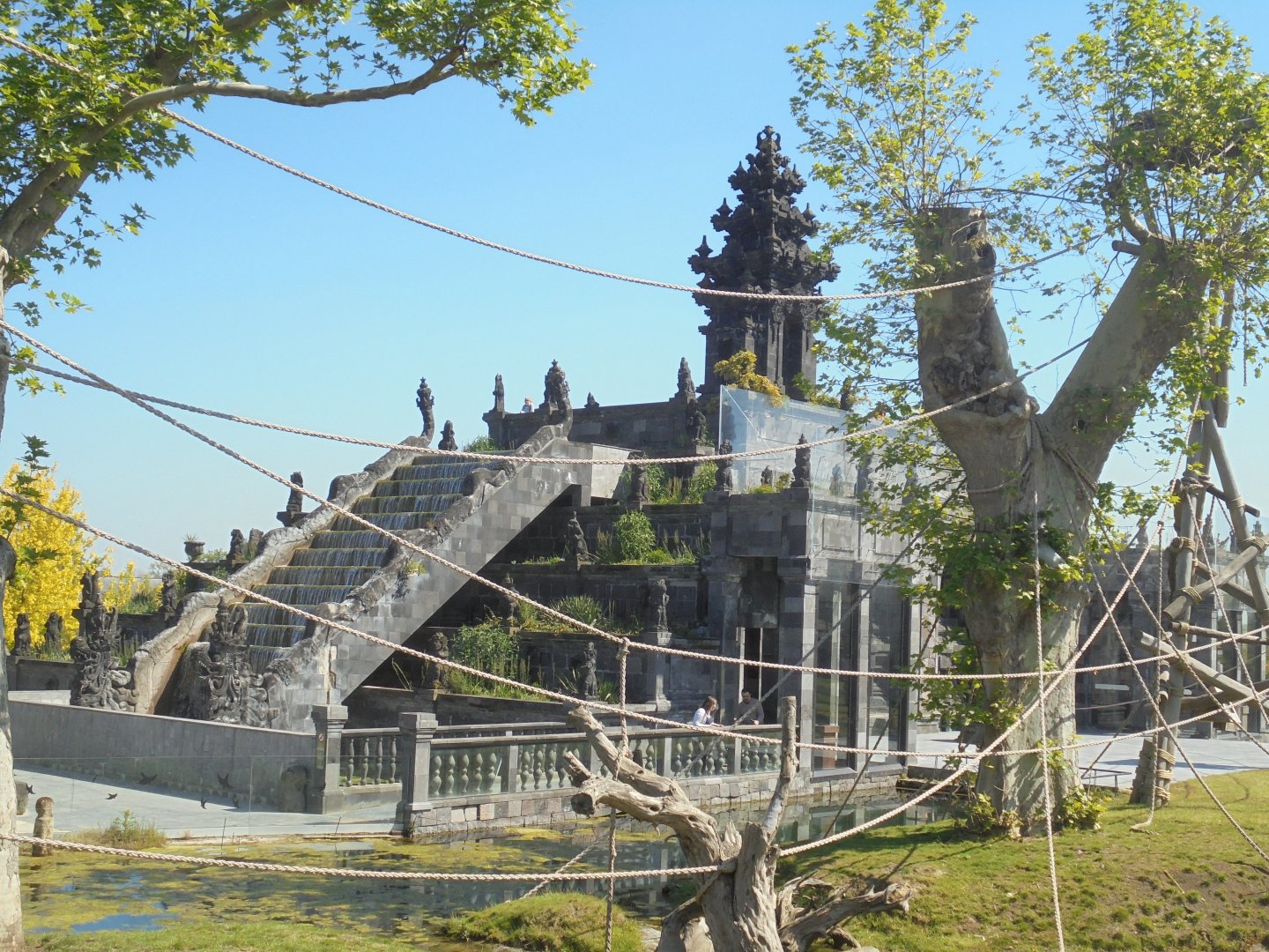 Orangutan 'temple' building