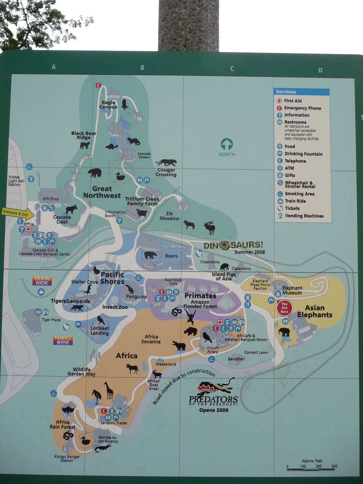 Oregon Zoo - Map