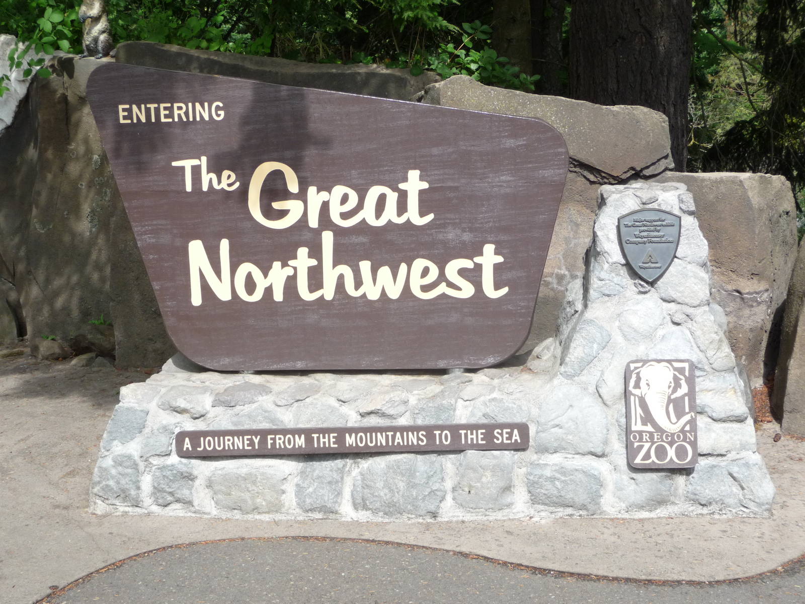 Oregon Zoo - The Great Northwest Sign