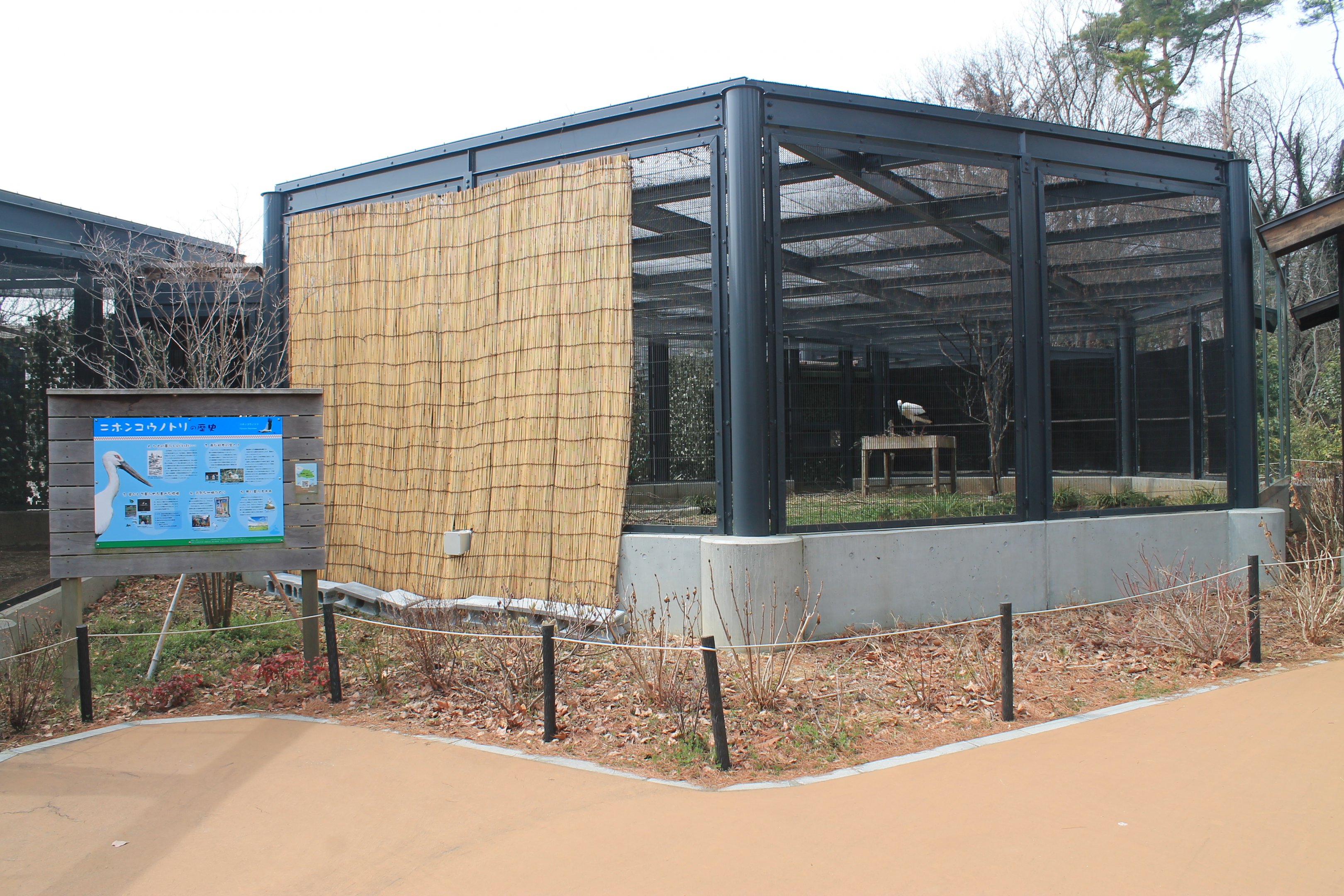 Oriental Stork aviary - Saitama Childrens Zoo