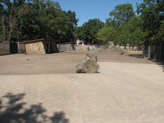 Ostrich+Eland mixed exhibit
