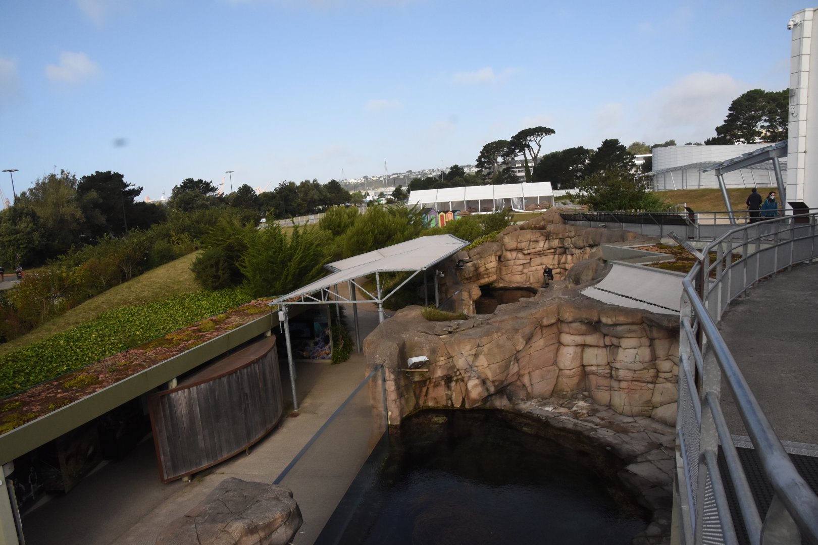 Otter enclosures from above