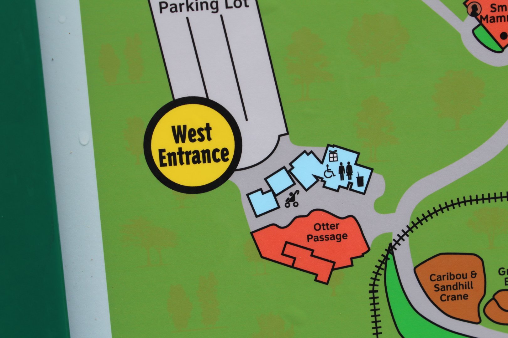 Otter Passage and West Entrance on Map