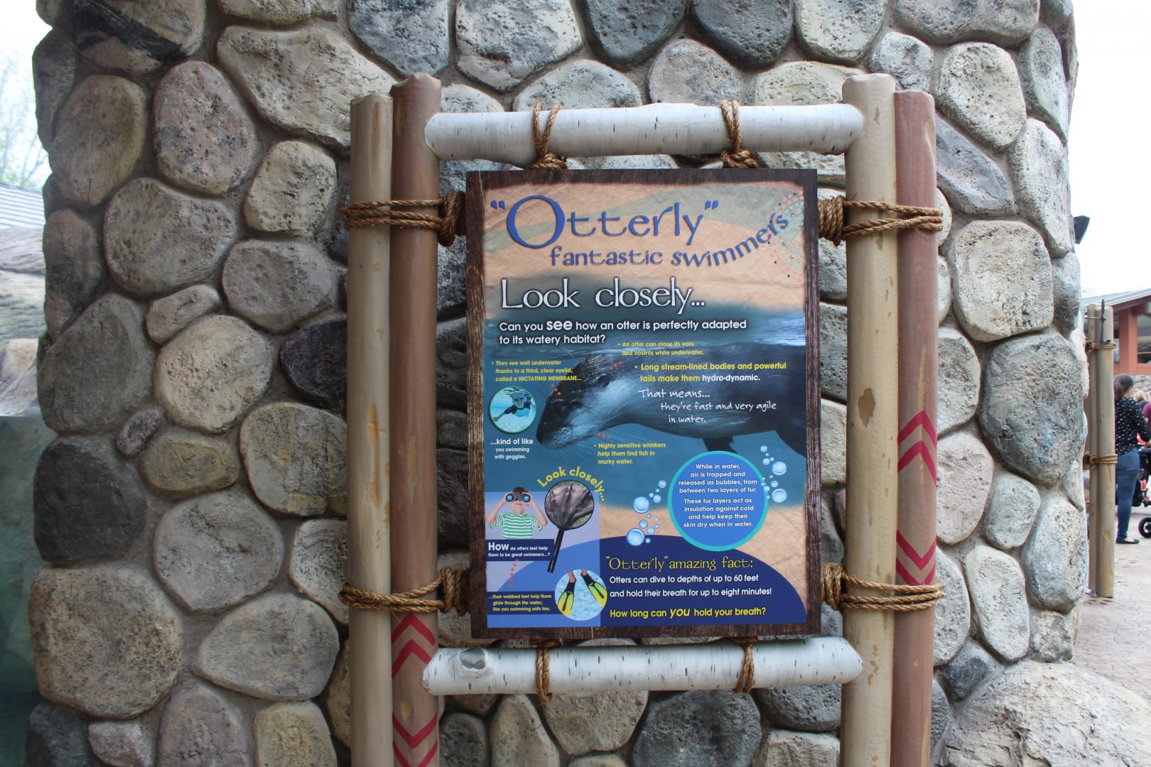 Otter Passage  River Otter Sign