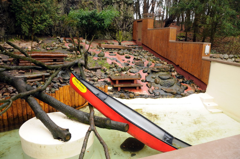 Otterenclosure at Wildpark Lüneburger Heide