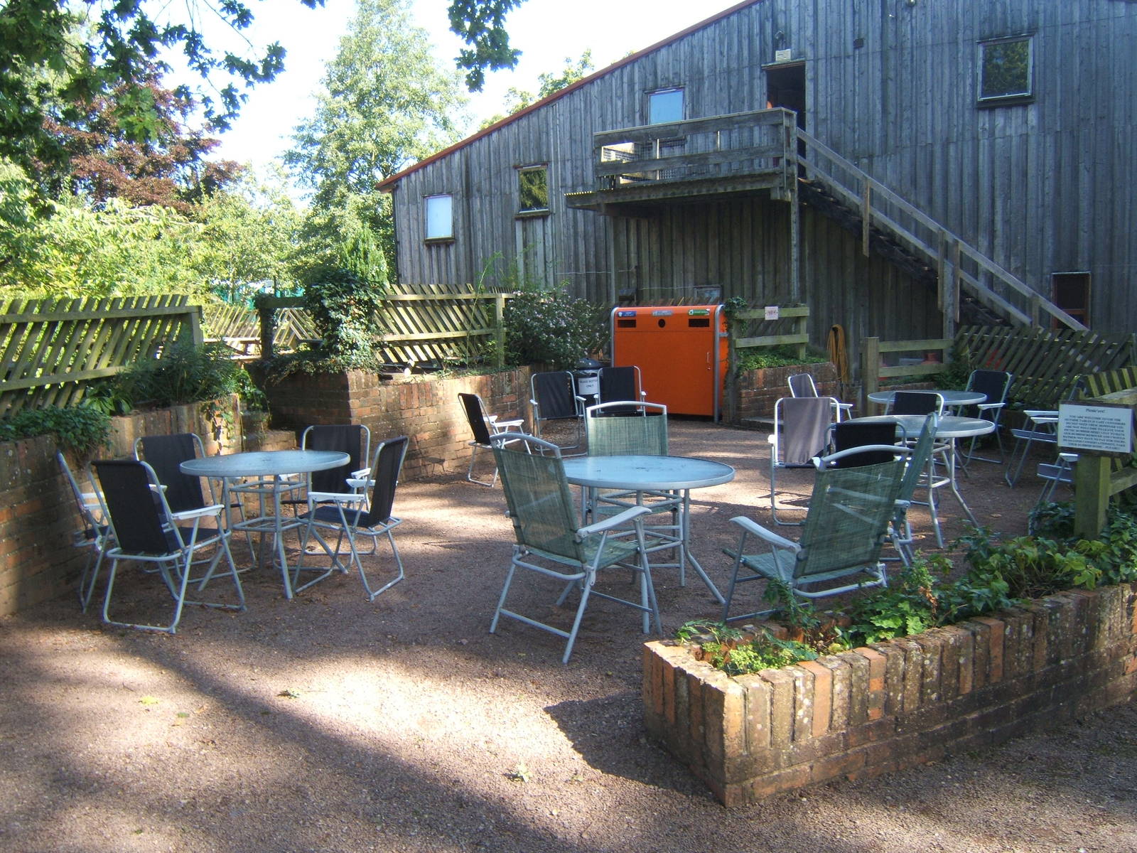 Out door eating area