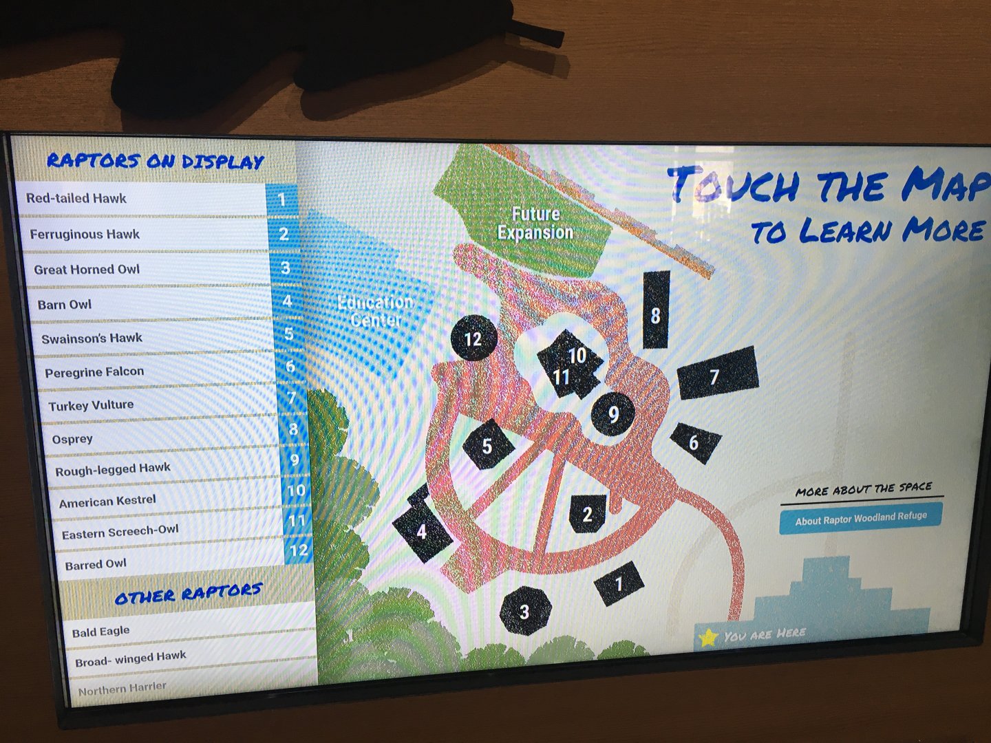 Outdated Raptor Woodland Refuge Map