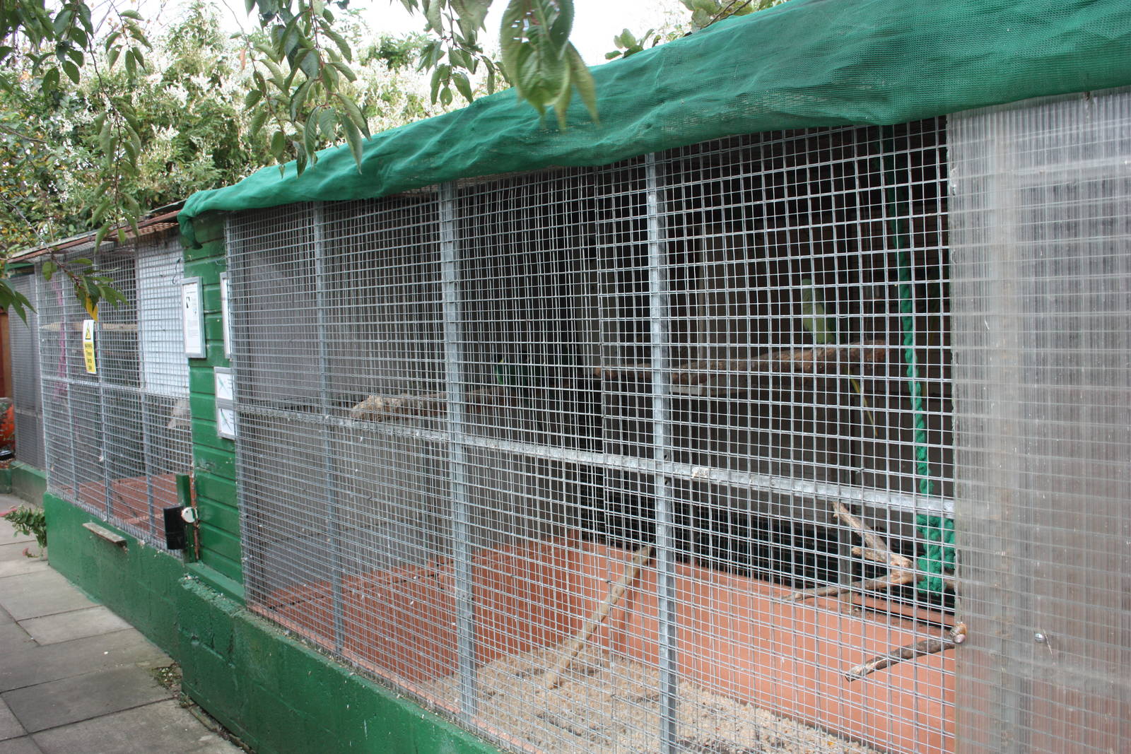 Outdoor aviaries due for replacement, 23rd September 2014