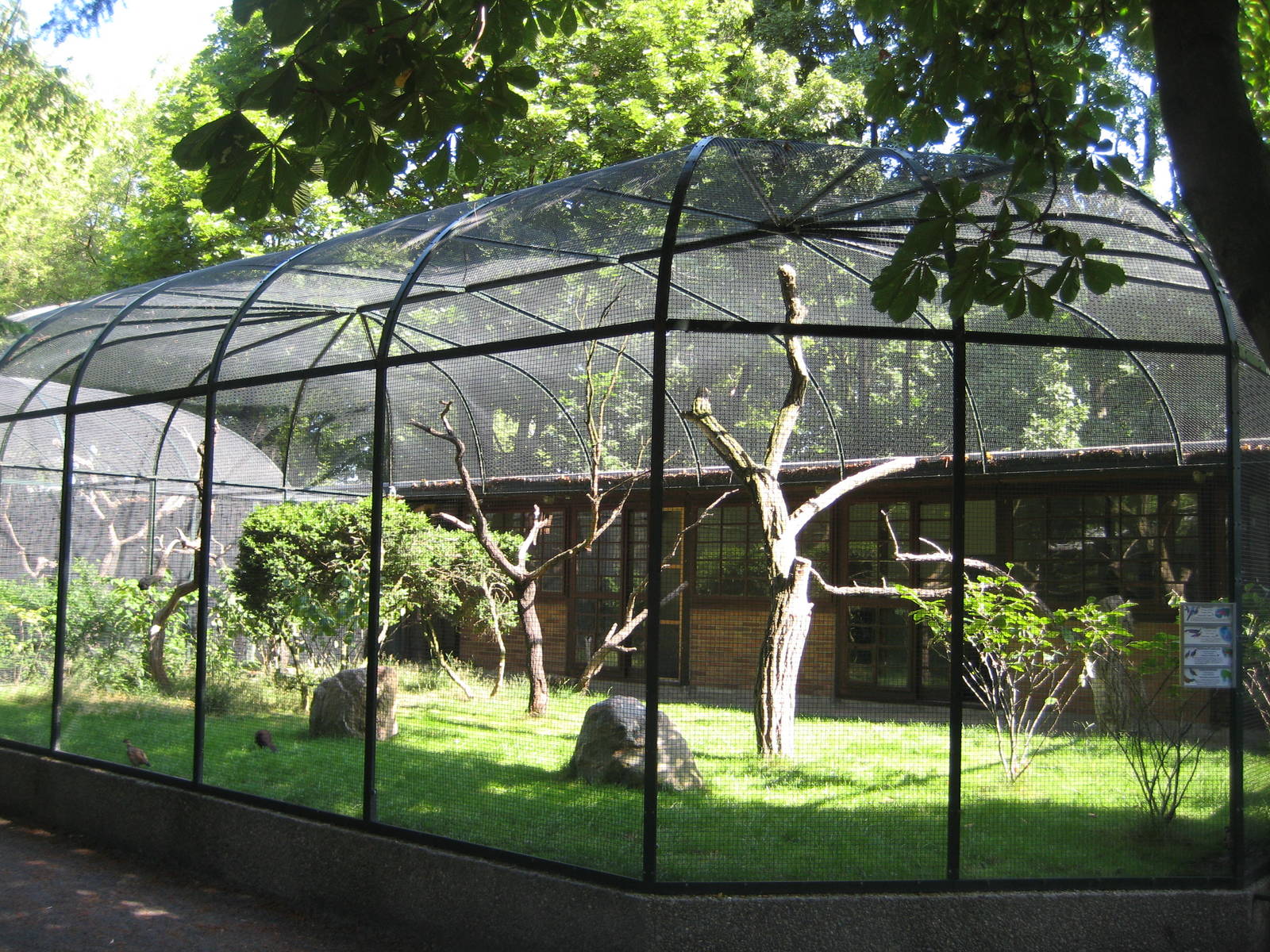 Outdoor Cage of the Pheasantry
