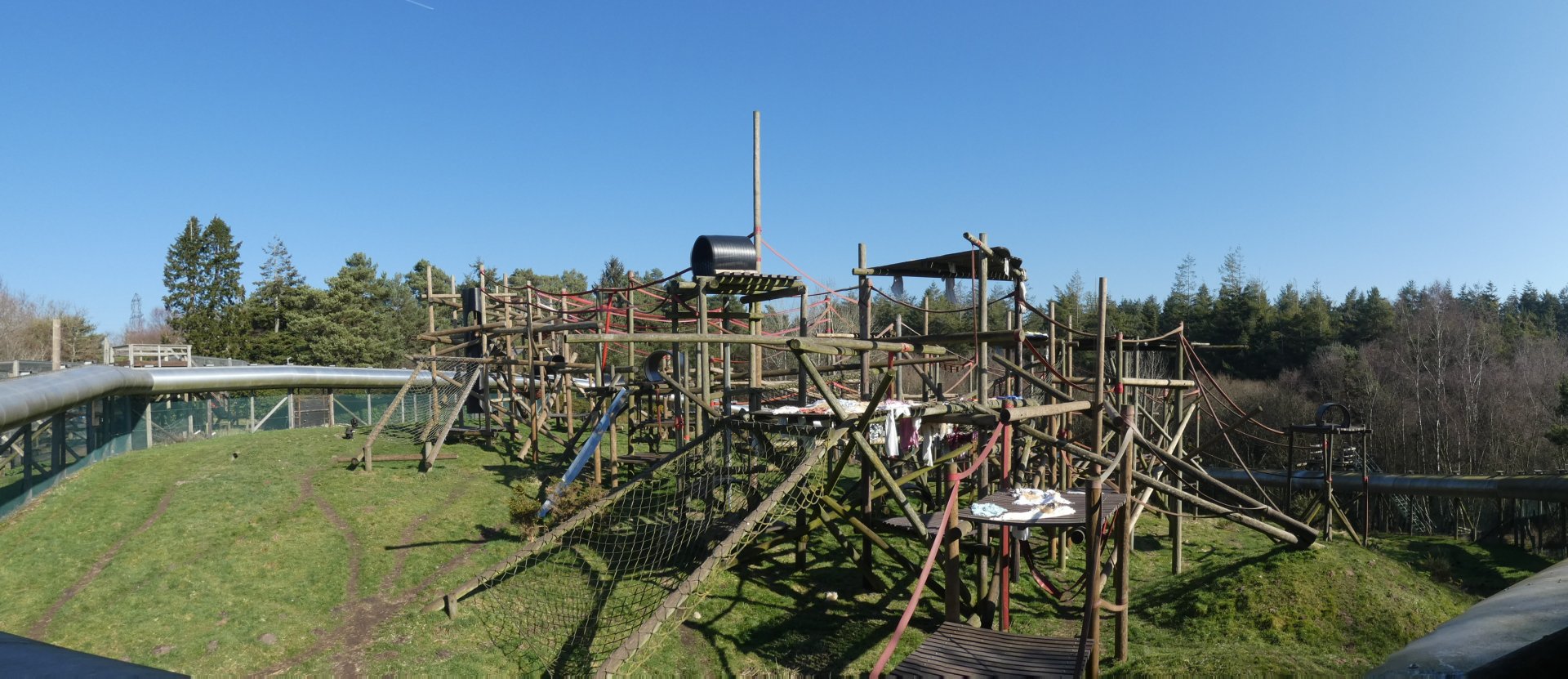 Outdoor Chimpanzee enclosure