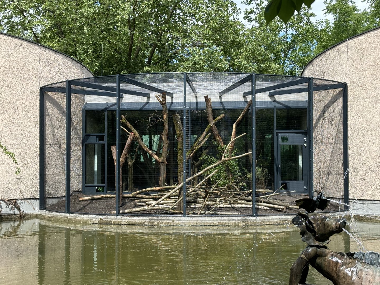 Outdoor Cottontop Tamarin Enclosure Construction