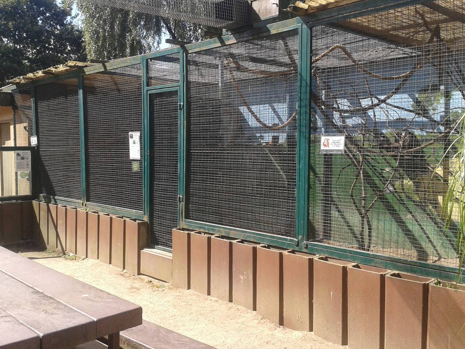 Outdoor-enclosures small monkeys and squirrels