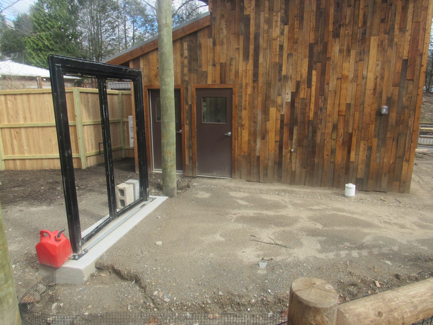 outdoor serval space under construction