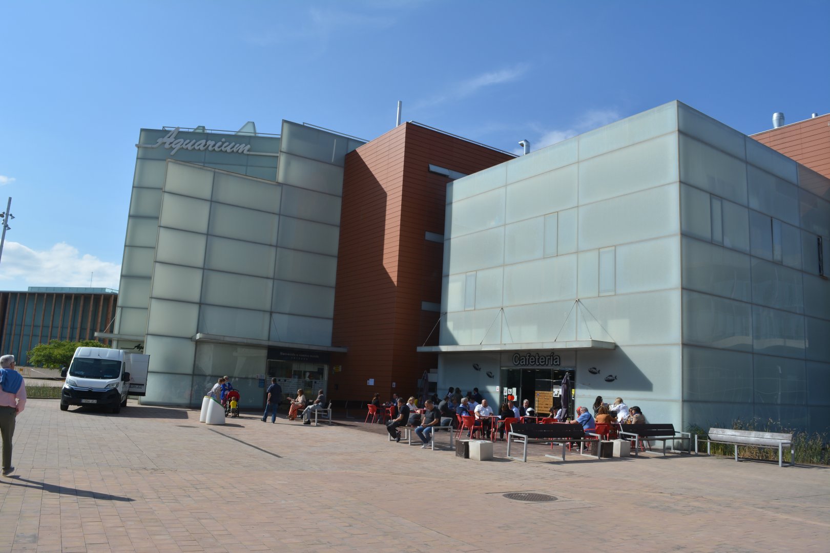 Outside of the aquarium