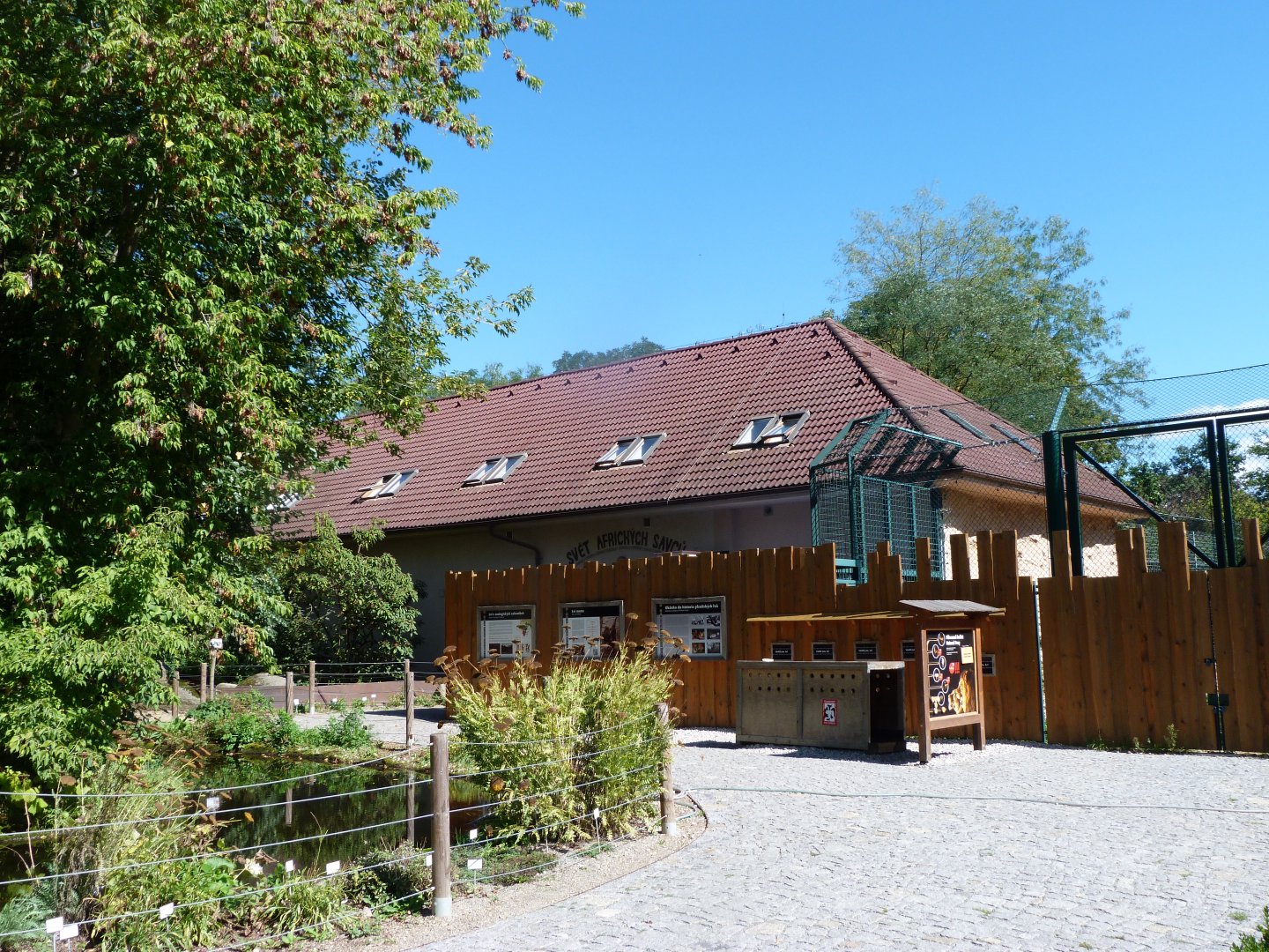 Outside view of "The mysterious night and day world of Africa" -Zoo Plzeň (2025)